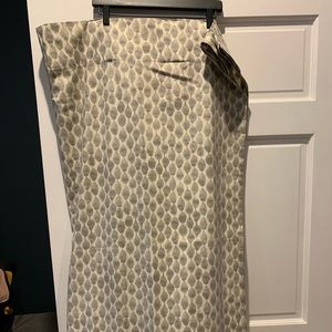 West Elm Gray and White Curtain Panels (2)